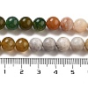 Natural Bamboo Leaf Agate and Indian Agate Beads Strands G-B095-A04-01-5