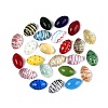24Pcs Mxied Styles Handmade Lampwork Oval Display Decorations LAMP-N034-30-2