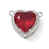 Brass Pave Cubic Zirconia Pendants KK-CBA74BF-01P-2