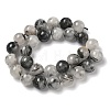 Natural Tourmalinated Quartz Beads Strands G-F818-A09-14mm-3
