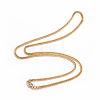 304 Stainless Steel Curb Chain Necklaces NJEW-P147-03G-1