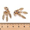 Alloy Rhinestone European Beads FIND-Q115-04G-3