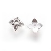 Tibetan Style Alloy Bead Caps X-TIBEB-Q018-AS-FF-2