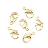 Brass Lobster Claw Clasps KK-P130-093G-NR-1