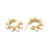Rack Plating Brass Micro Pave Cubic Zirconia Hoop Earrings for Women EJEW-H091-36G-2