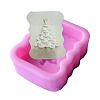 Christmas Tree Soap Shape DIY Food Grade Silicone Molds AJEW-P046-73-2