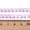 Anti-Tarnish Electroplate Glass Beads Strands X-GLAA-N010-6mm-04-3