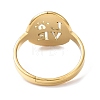 Ion Plating(IP) 304 Stainless Steel Word Love Adjustable Ring for Women RJEW-I097-01G-3