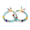 Natural Jade Stretch Charm Bracelets BJEW-I260-09-1