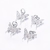 Long-Lasting Plated Brass Micro Pave Cubic Zirconia Charms ZIRC-F069-32-2