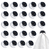 24Pcs Self-adhesive ABS Towel Storage Hook AJEW-GO0004-96-1