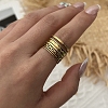 Brass Wide Band Cuff Open Rings KK-CBA8D1E-04G-2