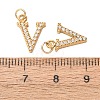 304 Stainless Steel with Crystal Rhinestone Charms RB-CBA5270-11G-V-3