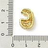 Rack Plating Brass Clear Cubic Zirconia Pendants KK-S378-01G-C-3