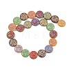 Painted Glass Beads Strands GLAA-F133-07A-2