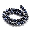 Natural Dumortierite Quartz Beads Strands G-O199-07D-2