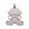 201 Stainless Steel Enamel Pendants STAS-S110-076I-2