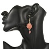 Glass & Dyed Natural Malaysia Jade & Rhodonite Dangle Earrings EJEW-MZ00814-02-2