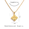 304 Stainless Steel Crystal Rhinestone Hollow Pendant Necklaces WG5EFC4-07-1