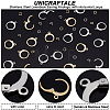 Unicraftale 80Pcs 2 Colors 304 Stainless Steel Leverback Earring Findings STAS-UN0038-39-5