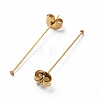Ion Plating(IP) 304 Stainless Steel Flat Head Pins with Ear Nuts X-STAS-L244-02B-G01-2