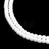 Imitation Jade Glass Beads Strands GLAA-K062-A01-08-4
