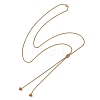 304 Stainless Steel Box Chain Lariat Necklaces NJEW-JN05887-4