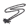 304 Stainless Steel Necklaces NJEW-Q338-15B-2