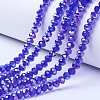 Electroplate Glass Beads Strands LS-EGLA-A034-T6mm-B15-1