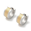 304 Stainless Steel Hoop Earrings for Women EJEW-C096-67GP-2