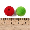 Flocking Opaque Acrylic Beads OACR-G055-02D-3