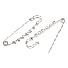 304 Stainless Steel Safety Pins Brooch Findings STAS-K252-05D-P-2