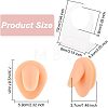 Soft Silicone Tongue Flexible Model Body Part Displays with Acrylic Stands ODIS-WH0002-23-2