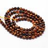 Natural Tiger Eye Beads Strands G-N0205-01B-2mm-2