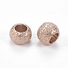 Ion Plating(IP) 304 Stainless Steel Textured Beads LS-STAS-I081-4mm-04RG-2