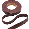 2M PVC Double Face Imitation Leather Ribbons SRIB-WH0011-127A-02-1