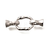 925 Sterling Silver Fold Over Clasps STER-B006-02P-1