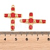 304 Stainless Steel Enamel Pendants STAS-G398-21G-02-3