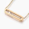 304 Stainless Steel Pendant Necklaces NJEW-P206-20G-3