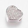 Brass Micro Pave Cubic Zirconia Beads LS-KK-I614-055P-1