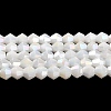 Opaque Solid Color Electroplate Glass Beads Strands LS-GLAA-F029-P4mm-A15-1