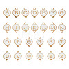 26Pcs Alloy Enamel Letter A~Z Connector Charms FIND-TAC0028-14A-1