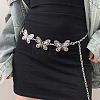 Tibetan Style Alloy Butterfly Link Chain Waist Belly Chains for Women FS-WG99F1B-02-2