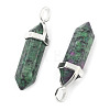 Natural Ruby in Zoisite Double Terminated Pointed Pendants G-F295-04N-4