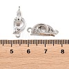 Brass Fold Over Clasps KK-U059-67P-2