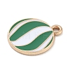 Christmas Theme Alloy Enamel Pendants ENAM-K074-02G-02-2