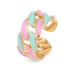 304 Stainless Steel Cuff Open Rings for Women RJEW-I113-02G-01-4