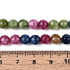 Dyed Natural White Jade Beads Strands G-T139-6mm-60-03-5