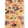 Ombre Effect Dyed Crackle Glass Beads Strands GLAA-Q106-01A-B18-2