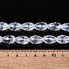Transparent Teardrop Glass Beads Strands GLAA-T025-79D-01-4
